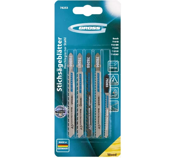 GROSS Сет убодни пили за дрво 5бр