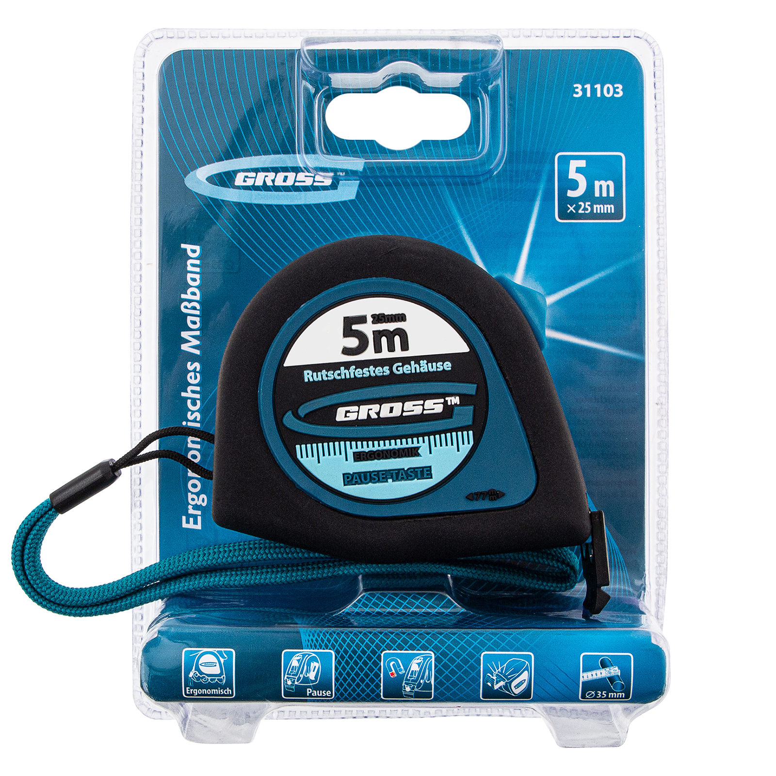 GROSS Метро ергономско 5м*25мм
