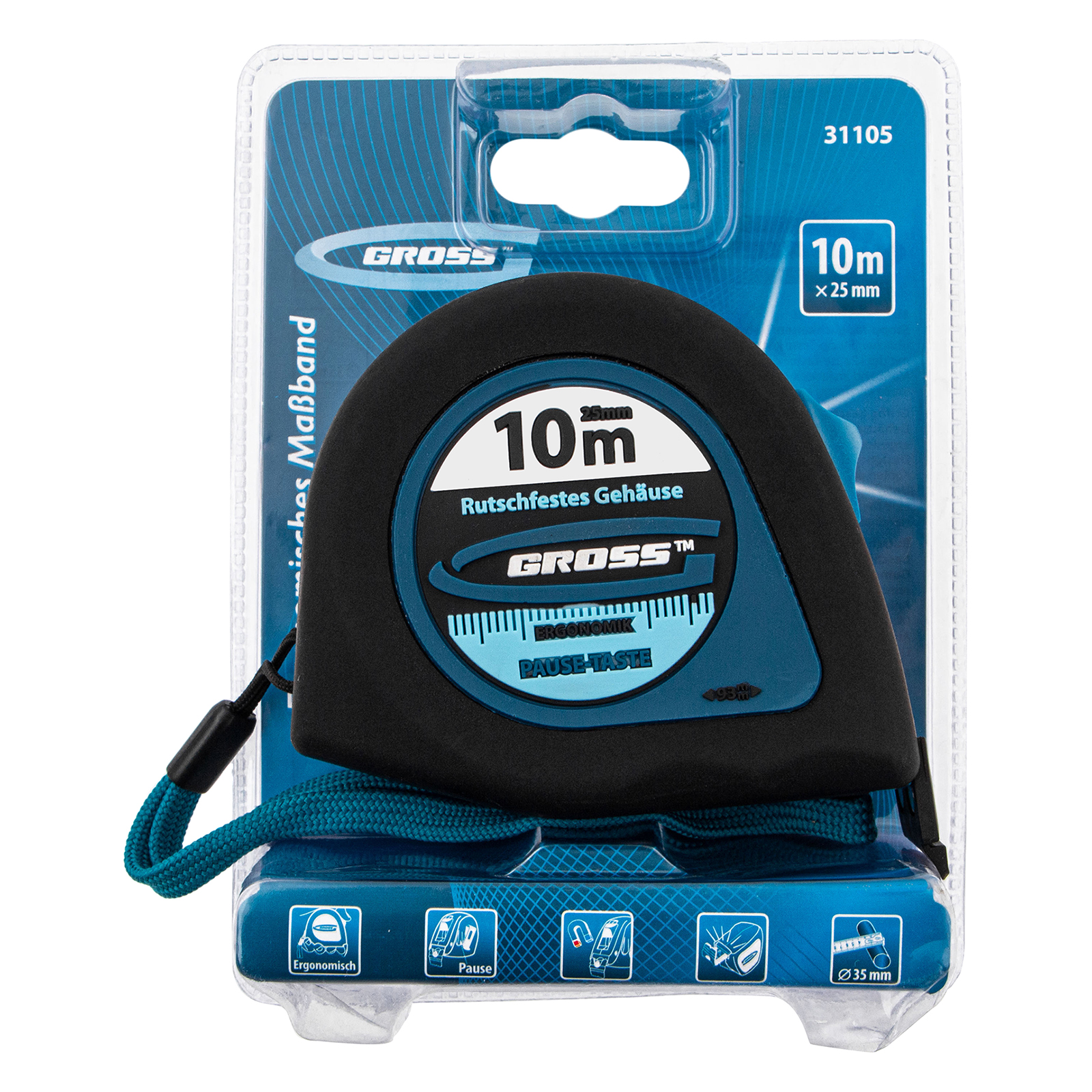 GROSS Метро ергономско 10м*25мм