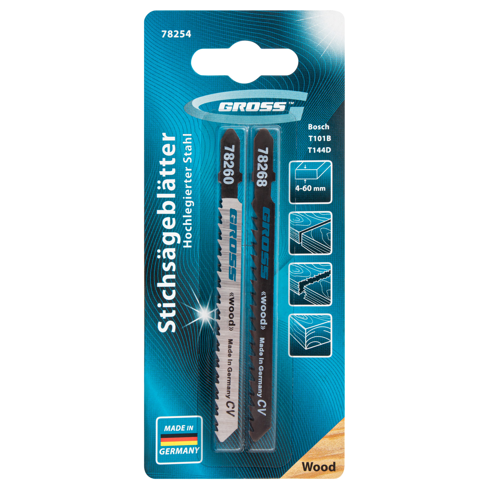 GROSS Сет убодни пили за дрво 2бр T101B+T144D