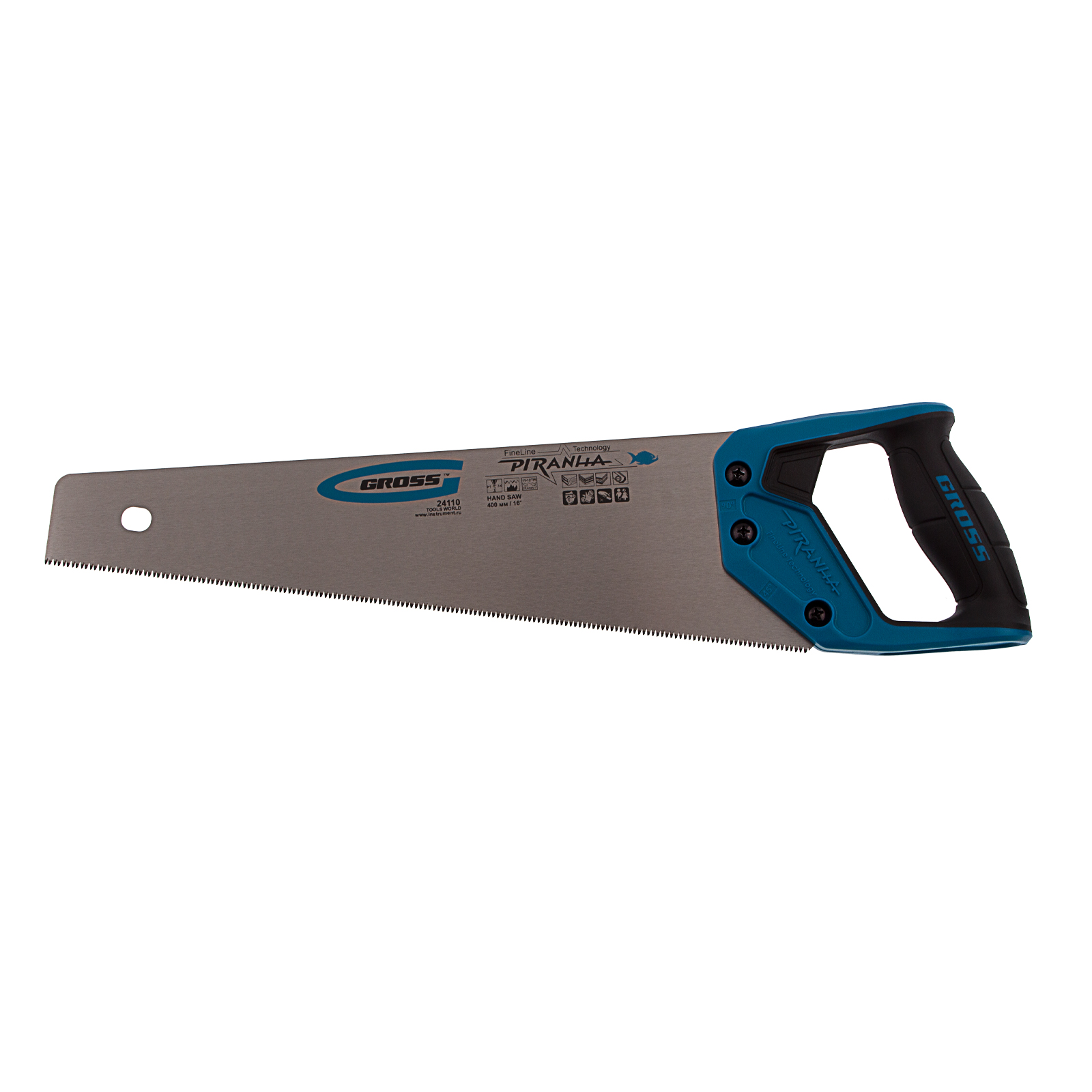 GROSS Пила за дрво 11-12 TPI+3D 400mm Pirahna