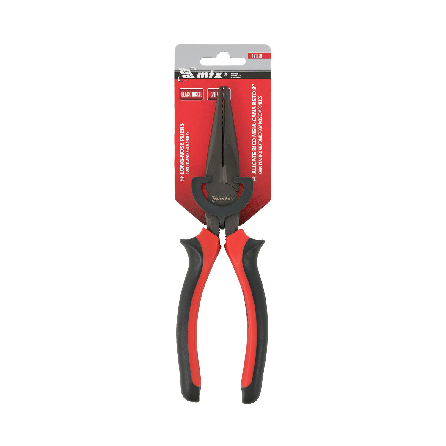 MTX Клешта шпицангла Black NICKEL 200mm дво компонентна рачка