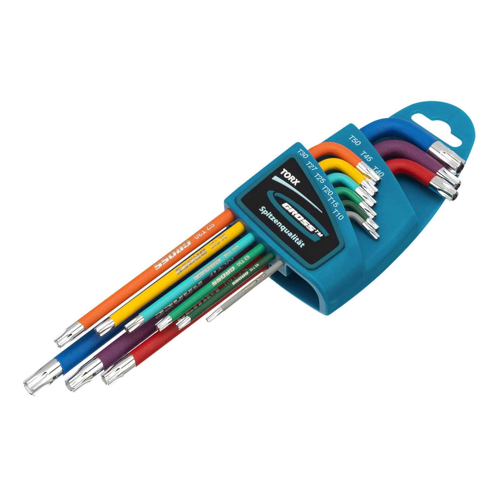 Сет имбусни клучеви TORX T10 - T50 со магнет 9бр GROSS