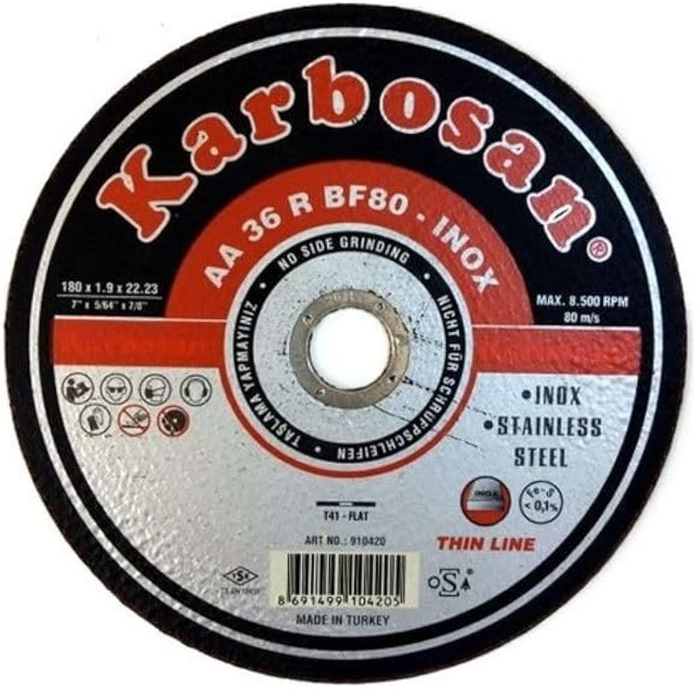 Диск за сечење метал KARBOSAN 180X1.6X22.23