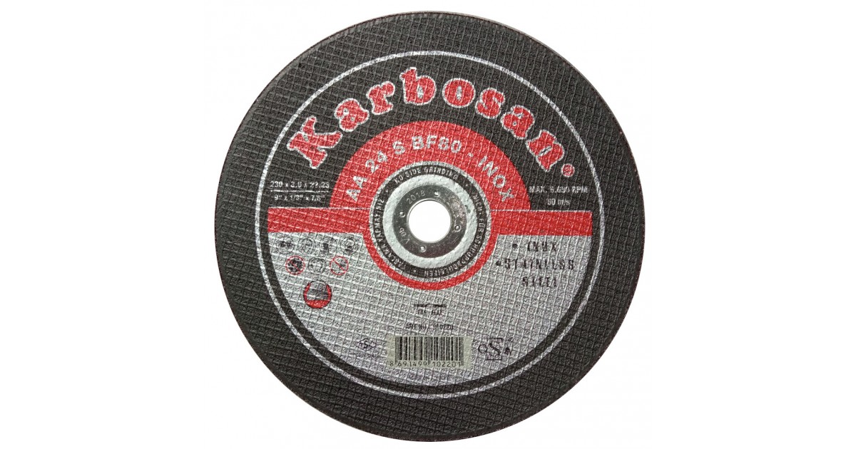 Диск за сечење метал KARBOSAN 230X1.9X22.23