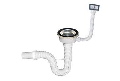 TEXO Флексибилен сифон за мијалник со прелив Ф90